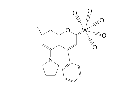 Pentacarbonyl(7,7-dimethyl-4-phenyl-5-pyrrolidino-7,8-dihydro-2H-chromen-2-ylidene)tungsten