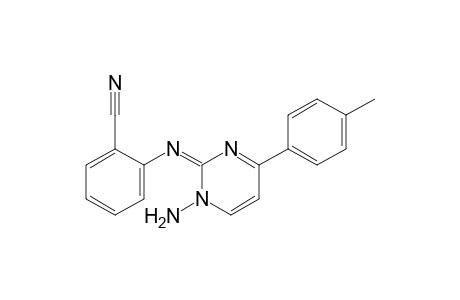 1-Amino-4-(4-methylphenyl)-2-(2-cyanophenyl)imino-1,2-dihydropyrimidine