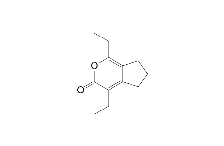 1,4-Diethyl-6,7-dihydro-5H-cyclopenta[c]pyran-3-one