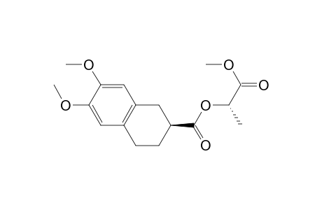 2-Naphthalenecarboxylic acid, 1,2,3,4-tetrahydro-6,7-dimethoxy-, 2-methoxy-1-methyl-2-oxoethyl ester, [S-(R*,R*)]-