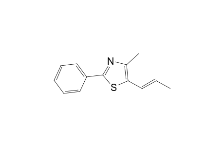 {4-methyl-2-phenyl-5-[(E)-1-propenyl]}thiazole