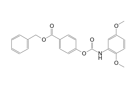 benzyl 4-{[(2,5-dimethoxyanilino)carbonyl]oxy}benzoate