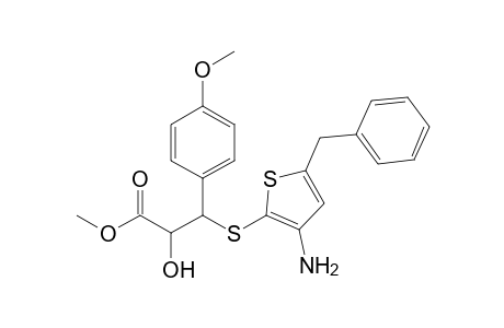 Methyl threo-3-[ 5'-benzyl-3'-amino-2'-thienylthio)-2-hydroxy-3-( 4'-methoxyphenyl) propionate