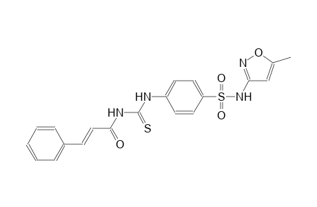 N-(5-methyl-3-isoxazolyl)-4-[({[(2E)-3-phenyl-2-propenoyl]amino}carbothioyl)amino]benzenesulfonamide