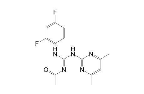 N-Acetyl-N'-(2,4-difluoro-phenyl)-N''-(4,6-dimethyl-pyrimidin-2-yl)-guanidine
