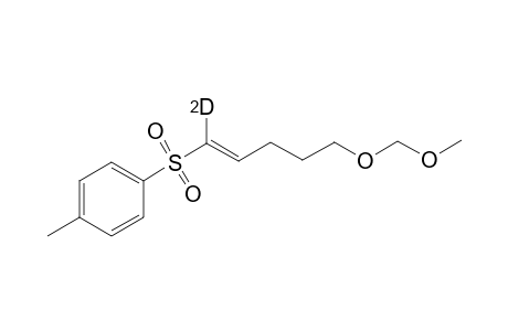 (E)-1-Deuterio-5-(methoxymethoxy)-1-pentenyl p-tosylsulfone