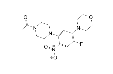 morpholine, 4-[5-(4-acetyl-1-piperazinyl)-2-fluoro-4-nitrophenyl]-