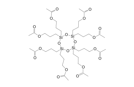 3-[2,4,4,6,6,8,8-heptakis(3-acetoxypropyl)-1,3,5,7,2,4,6,8-tetraoxatetrasilocan-2-yl]propyl acetate