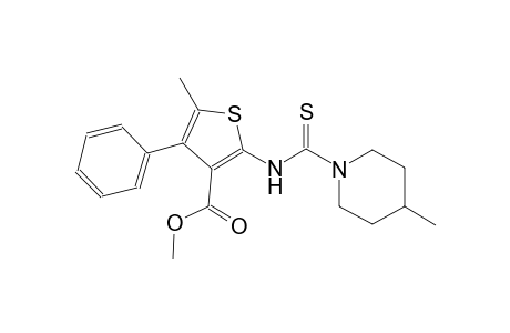 methyl 5-methyl-2-{[(4-methyl-1-piperidinyl)carbothioyl]amino}-4-phenyl-3-thiophenecarboxylate