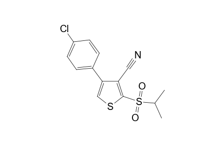 Thiophene-3-carbonitrile, 4-(4-chlorophenyl)-2-isopropylsulfonyl-