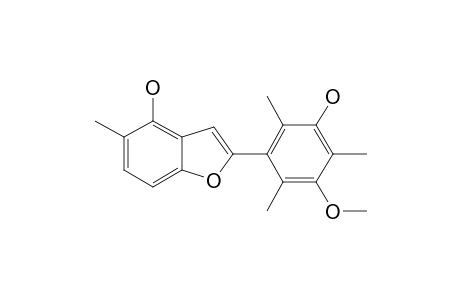 STEMOFURAN-H;2-(3-HYDROXY-5-METHOXY-2,4,6-TRIMETHYLPHENYL)-4-HYDROXY-5-METHYLBENZOFURAN