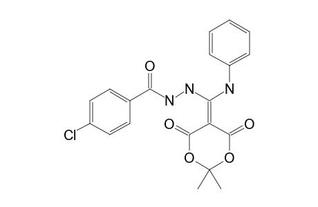 5-[(ANILINO)-(4'-CHLOROBENZOYL)-HYDRAZINO)-ETHYLAMINO)-METHYLENE]-2,2-DIMETHYL-4,6-DIOXO-1,3-DIOXANE