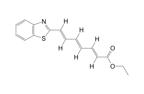 7-(2-benzothiazolyl)-trans,trans,trans-2,4,6-heptatrienoic acid