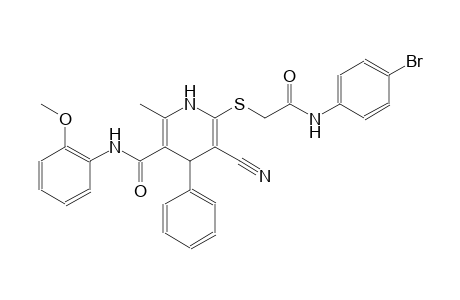 3-pyridinecarboxamide, 6-[[2-[(4-bromophenyl)amino]-2-oxoethyl]thio]-5-cyano-1,4-dihydro-N-(2-methoxyphenyl)-2-methyl-4-phenyl-