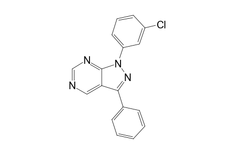 1-(3-Chlorophenyl)-3-phenyl-1H-pyrazolo[3,4-d]pyrimidine
