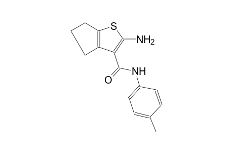 4H-cyclopenta[b]thiophene-3-carboxamide, 2-amino-5,6-dihydro-N-(4-methylphenyl)-