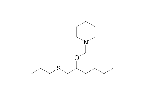 1-(1-Propylsulfanylmethylpentyloxymethyl)-piperidine