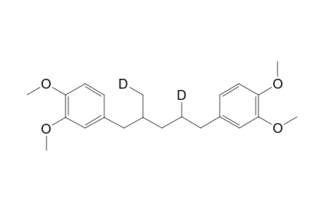 4-[5'-(3",4"-Dimethoxyphenyl)-2'-(methyl-D)-pentyl-4'-d]-1,2-dimethoxy-benzene