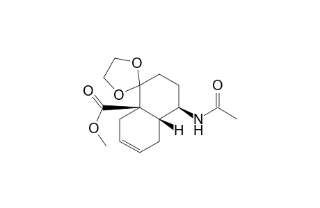 Spiro[1,3-dioxolane-2,1'(8'aH)-naphthalene]-8'a-carboxylic acid, 4'-(acetylamino)-2',3',4',4'a,5',8'-hexahydro-, methyl ester, [4'R-(4'.alpha.,4'a.alpha.,8'a.alpha.)]-