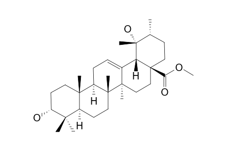 methyl (1R,2R,4aS,6aR,6aS,6bR,8aR,10R,12aR,14bS)-1,10-dihydroxy-1,2,6a,6b,9,9,12a-heptamethyl-2,3,4,5,6,6a,7,8,8a,10,11,12,13,14b-tetradecahydropicene-4a-carboxylate