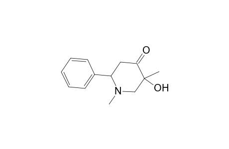 5-Hydroxy-1,5-dimethyl-2-phenyl-4-piperidinone