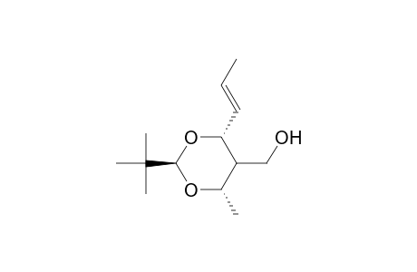 (E,2R,4S,6R)-2-tert-Butyl-5-hydroxymethyl-6-methyl-4-(1'-propenyl)-1,3-dioxane