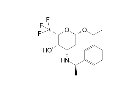 Ethyl 3-[(1R)-phenethylamino]-6,6,6-trifluoro-2,3,6-trideoxy-.beta.-L-lyxo-hexopyranoside