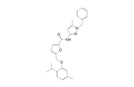 N-(1-benzyl-5-methyl-1H-pyrazol-3-yl)-5-[(2-isopropyl-5-methylphenoxy)methyl]-2-furamide