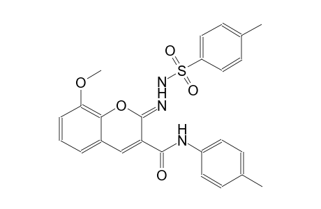 benzenesulfonic acid, 4-methyl-, 2-[(2Z)-8-methoxy-3-[[(4-methylphenyl)amino]carbonyl]-2H-1-benzopyran-2-ylidene]hydrazide