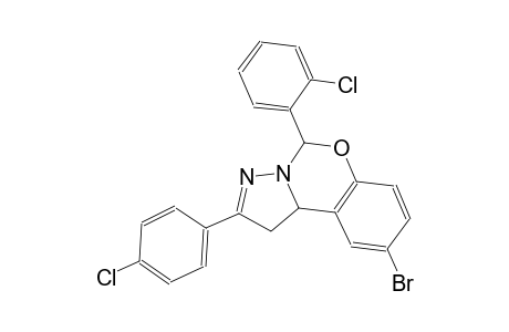 9-bromo-5-(2-chlorophenyl)-2-(4-chlorophenyl)-1,10b-dihydropyrazolo[1,5-c][1,3]benzoxazine