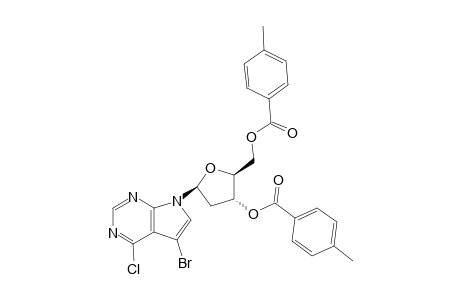 5-BROMO-4-CHLORO-7-[2-DEOXY-3,5-DI-O-(4-TOLUOYL)-BETA-D-ERYTHRO-PENTOFURANOSYL]-7H-PYRROLO-[2,3-D]-PYRIMIDINE