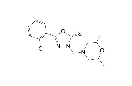 5-(2-chlorophenyl)-3-[(2,6-dimethyl-4-morpholinyl)methyl]-1,3,4-oxadiazole-2(3H)-thione