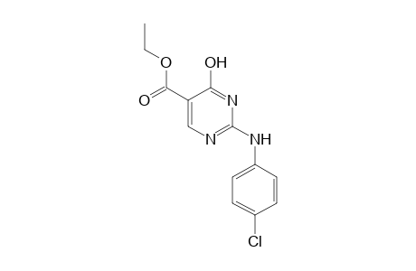 2-(p-CHLOROANILINO)-4-HYDROXY-5-PYRIMIDINECARBOXYLIC ACID, ETHYL ESTER