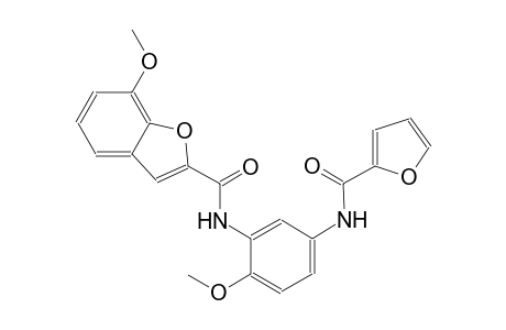 2-benzofurancarboxamide, N-[5-[(2-furanylcarbonyl)amino]-2-methoxyphenyl]-7-methoxy-