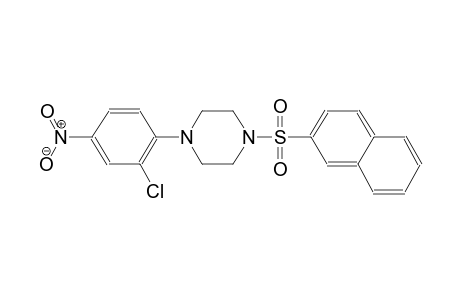 piperazine, 1-(2-chloro-4-nitrophenyl)-4-(2-naphthalenylsulfonyl)-