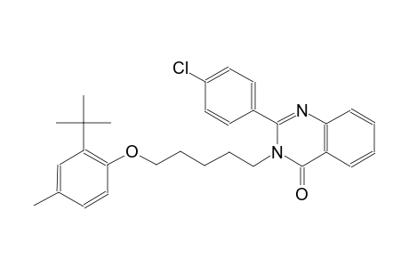 3-[5-(2-tert-butyl-4-methylphenoxy)pentyl]-2-(4-chlorophenyl)-4(3H)-quinazolinone