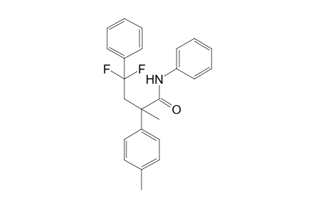 4,4-Difluoro-2-methyl-N,4-diphenyl-2-(p-tolyl)butanamide