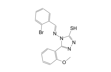 4-{[(E)-(2-bromophenyl)methylidene]amino}-5-(2-methoxyphenyl)-4H-1,2,4-triazole-3-thiol