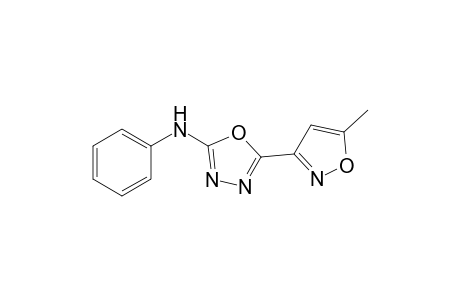 5-(5-Methyl-1,2-oxazol-3-yl)-N-phenyl-1,3,4-oxadiazol-2-amine