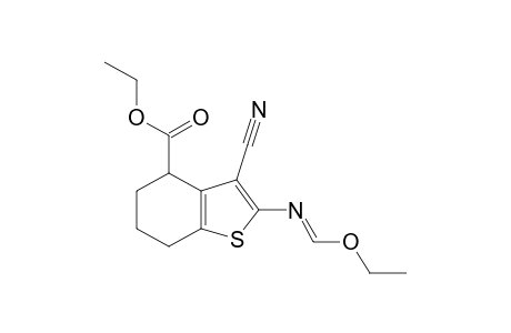 ETHYL-3-CYANO-2-ETHOXYMETHYLENEAMINO-4,5,6,7-TETRAHYDROBENZO-[B]-THIOPHENE-4-CARBOXYLATE