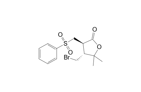 trans-3-Benzenesulfonylmethyl-4-bromomethyl-5,5-dimethyldihydro-2(3H)-furanone