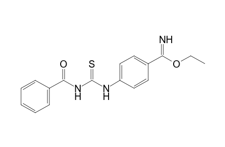 p-(3-benzoyl-2-thioureido)benzimidic acid, ethyl ester