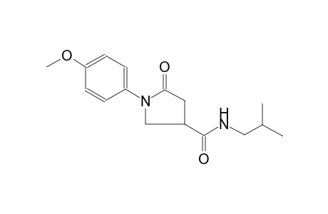 N-isobutyl-1-(4-methoxyphenyl)-5-oxo-3-pyrrolidinecarboxamide