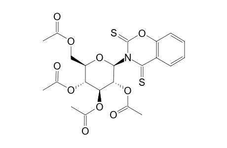 3-beta-D-glucopyranosyl-2H-1,3-benzoxazine-2,4(3H)-dithione, tetraacetate