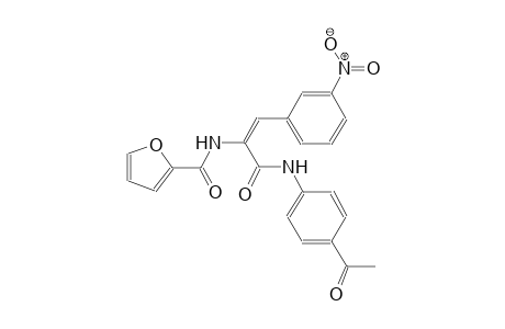 N-[(E)-1-[(4-acetylanilino)carbonyl]-2-(3-nitrophenyl)ethenyl]-2-furamide
