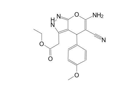 ethyl [6-amino-5-cyano-4-(4-methoxyphenyl)-2,4-dihydropyrano[2,3-c]pyrazol-3-yl]acetate