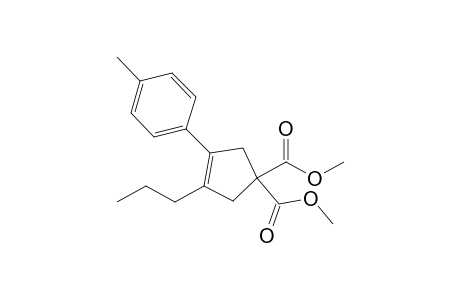 3-(4-methylphenyl)-4-propylcyclopent-3-ene-1,1-dicarboxylic acid dimethyl ester
