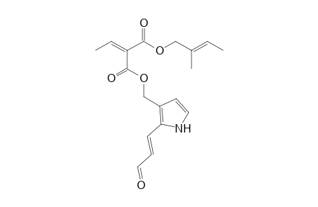 2-Butenoic acid, 2-methyl-, 2-[[[2-(3-oxo-1-propenyl)-1H-pyrrol-3-yl]methoxy]carbonyl]-2-butenyl ester, (E,E,?)-