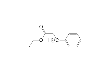 Ethyl-3-phenylpropionate-.beta.-13C