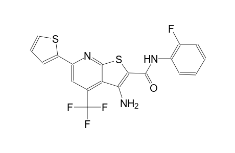3-amino-N-(2-fluorophenyl)-6-(2-thienyl)-4-(trifluoromethyl)thieno[2,3-b]pyridine-2-carboxamide